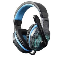 Oklick HS-L400G черно-синие{1.8m мониторы оголовье (NO-3000 LED)} [359480]