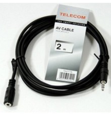 Telecom (TAV7179-2M) Удлинитель звуковой 3.5mm Jack M - 3.5mm Jack F) 2.0м[6926123462911]