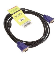 TV-COM Кабель соединительный (QCG120H-3M) SVGA (15M/M) 3m 2 фильтра [6939510844108]