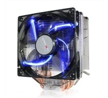 CROWN Кулер для процессора CM-5 (Для Intel и AMD,TDP до 187 Ватт,5шт. теплопроводных трубок,Синяя светодиодная подсветка,Гидродинамическиий подшипник,Размер: 148*126*85 мм)