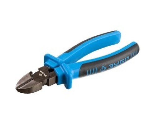 [Шарнирно-губцевый инструмент] ЗУБР Бокорезы эксцентриковое расположение шарнира, особостойкое спец. покрытие Н12Х1 (никель/хром), двухкомпонентные рукоятки, 180мм [2201-5-18_z01/2201-5-18_z02]