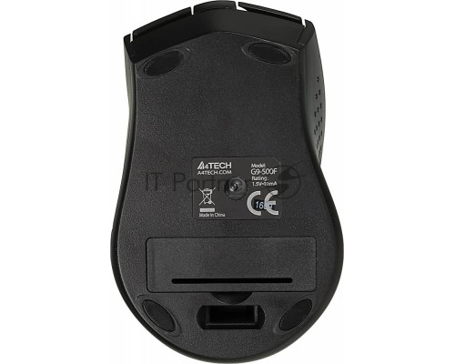 Мышь беспроводная A4Tech G9-500F черный, 1200 dpi, радиоканал, USB, кнопки - 4