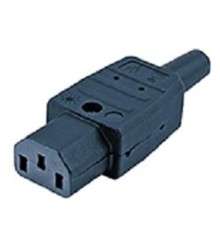 Hyperline CON-IEC320C13 Разъем IEC 60320 C13 220В 10A на кабель (плоские контакты внутри разъема), прямой