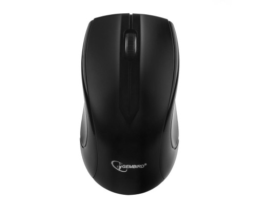 [Мышь] Gembird MUSW-320 Black USB {Мышь беспроводная, 2кнопоки+колесо-кнопка, 2.4ГГц, 1000 dpi}