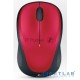 Мышь беспроводная Logitech M235 красный, 1000 dpi, радиоканал, USB, кнопки - 3