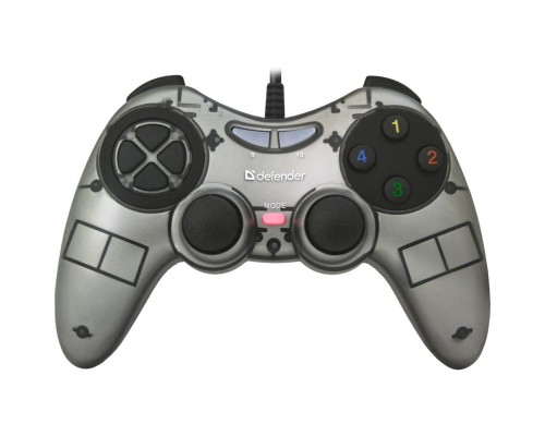 [Геймпад] DEFENDER Проводной геймпад Zoom USB Xinput, 10 кнопок, 2 стика [64244]
