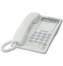 Panasonic KX-TS2365RUW (белый) {16-зн ЖКД, однокноп.набор 20 ном., автодозвон, спикерфон }