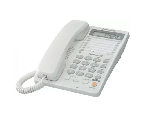 [Телефон] Panasonic KX-TS2365RUW (белый) {16-зн ЖКД, однокноп.набор 20 ном., автодозвон, спикерфон }