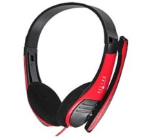 Oklick HS-M150 черный/красный 2м накладные оголовье (NO-003N)[ 359486]