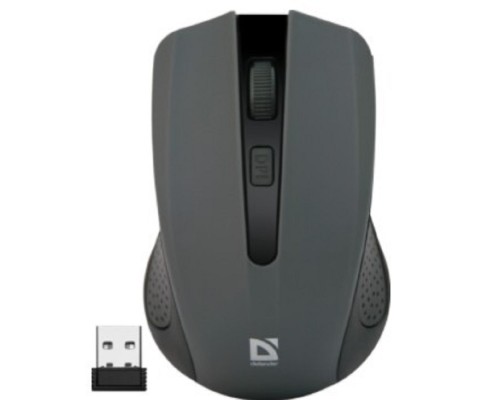 [Мышь] Defender Accura MM-935 Grey USB [52936] {Беспроводная оптическая мышь, 4 кнопки,800-1600 dpi}