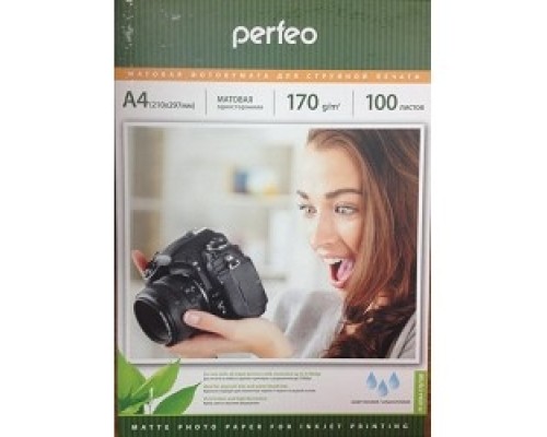 [фотобумага] Perfeo PF-MTA4-170/100 Бумага Perfeo матовая 100л, A4 170 г/м2 (M04)
