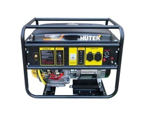 [Huter Генераторы] Huter DY6500LXG 64/1/32 Электрогенератор { четырехтактный, 5000Вт, 220В/50Гц, 81Дб, принудительное охлаждение, бак 22 л, расход бензина 374 г/кВтч, расход масла 6,8 г/кВтч, вес 74 кг }