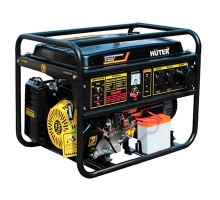 Huter DY8000L 64/1/33 Электрогенератор {четырехтактный, 6500Вт, 220В/50Гц, 91Дб, принудительное охлаждение, бак 25 л, расход бензина 374 г/кВтч, расход масла 6,8 г/кВтч, вес 79.5 кг }