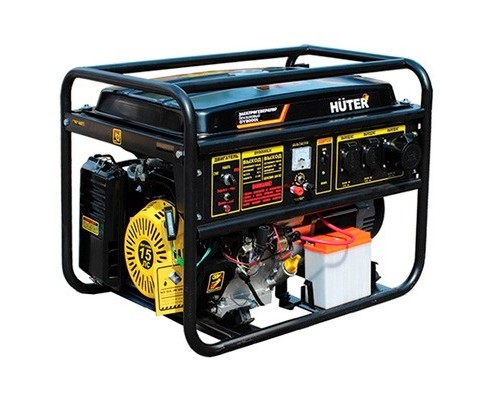 [Huter Генераторы] Huter DY8000L 64/1/33 Электрогенератор {четырехтактный, 6500Вт, 220В/50Гц, 91Дб, принудительное охлаждение, бак 25 л, расход бензина 374 г/кВтч, расход масла 6,8 г/кВтч, вес 79.5 кг }