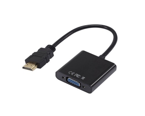 [переходник] ORIENT Кабель-адаптер C050, HDMI M -> VGA 15F, для подкл.монитора/проектора к выходу HDMI, длина 0.2 метра