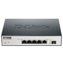 D-Link DGS-1100-06/ME/A1B Управляемый L2 коммутатор с 5 портами 10/100/1000Base-T и 1 портом 100/1000Base-X SFP