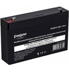 Exegate EP234536RUS Аккумуляторная батарея  Exegate EXG672/GP 672, 6В 7.2Ач, клеммы F1