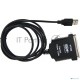 Кабель AM/LPT 1.8м VCOM Кабель-адаптер USB -> LPT (прямое подключение к LPT порту принтера), VUS7052