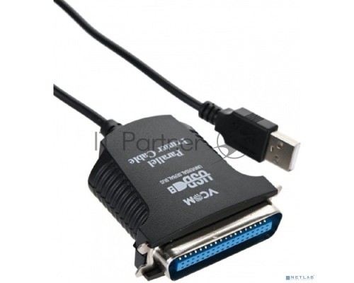 Кабель AM/LPT 1.8м VCOM Кабель-адаптер USB -> LPT (прямое подключение к LPT порту принтера), VUS7052