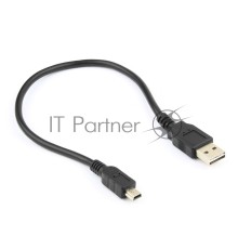 Кабель Gembird/Cablexpert CC-5PUSB2D-0.3M Кабель USB 2.0 , мультиразъем USB, AM/miniB 5P, 30sm, пакет 