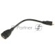 Кабель Gembird/Cablexpert A-OTG-AFBM-001 AF/MicroBM, Кабель USB 2.0 OTG  , 0.15м, пакет 