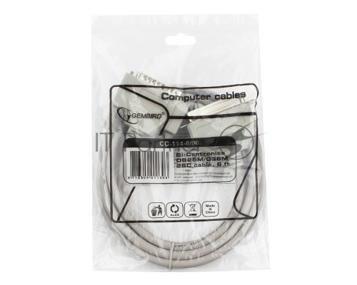 Кабель Bitronics Gembird 25M/36M, 1.8м , пакет CC-114-6