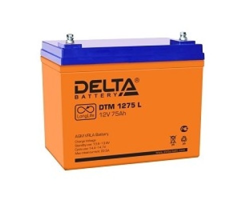 [батареи] Delta DTM 1275 L (75 Ач, 12В) свинцово- кислотный аккумулятор  