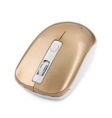 Gembird MUSW-400-G Gold USB { Мышь беспров., 3кн.+колесо-кнопка, 2.4ГГц, 1600 dpi, бесшумный клик}