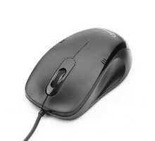 Gembird MOP-100 Black {Мышь, USB, черный, 3 кнопки,  1000 DPI, кабель 1.5м}