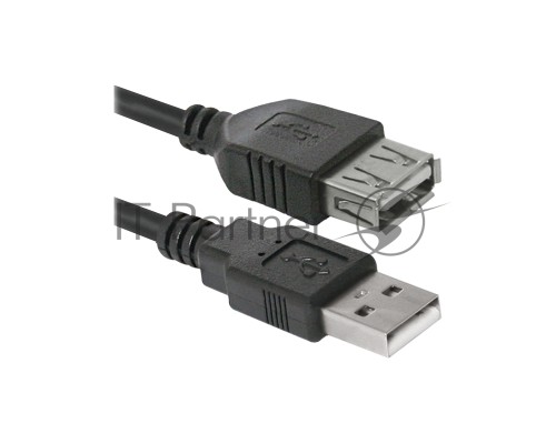Кабель Defender USB 2.0USB02-06 ,AM-AF 1.8м, PolyBag, (87456)