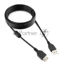 Кабель Gembird PRO CCF-USB2-AMAF-10 USB 2.0  3.0м AM/AF  позол.конт., фер.кол.,  пакет