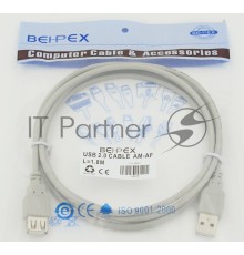 Кабель USB 2.0 Am-Af удлинитель 1.8м