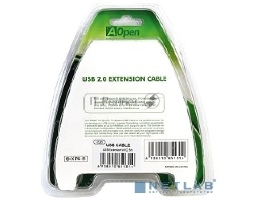 Кабель Aopen/Qust Кабель-адаптер USB2.0-repeater, удлинительный активный <Am-->Af> 5м (ACU823-5M) 6938510851314