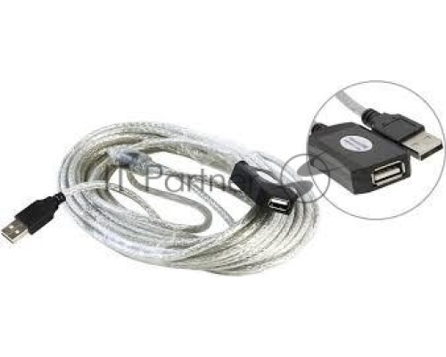 Кабель AM/AF USB2.0 10м Aopen удлинитель активный(с усилителем) USB2.0-repeater, ACU823-10M