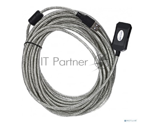 Кабель AM/AF USB2.0 10м Aopen удлинитель активный(с усилителем) USB2.0-repeater, ACU823-10M