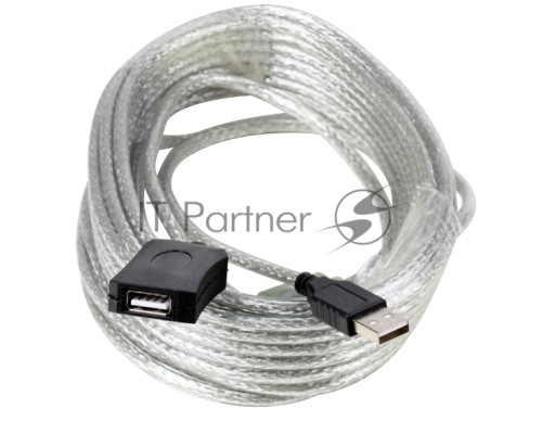Кабель AM/AF USB2.0 10м Aopen удлинитель активный(с усилителем) USB2.0-repeater, ACU823-10M