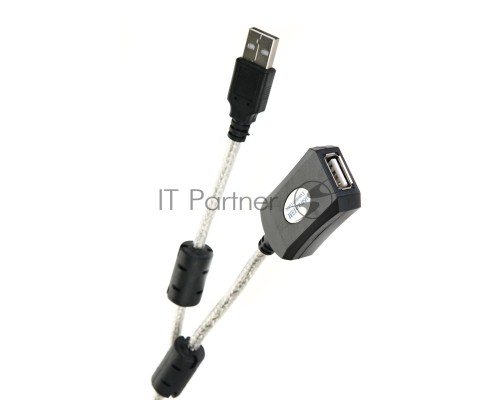 Кабель удлинитель Aopen активный ACU823-15M , USB2.0-repeater AM/AF 15м  