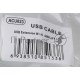 Кабель удлинитель Aopen активный ACU823-15M , USB2.0-repeater AM/AF 15м  