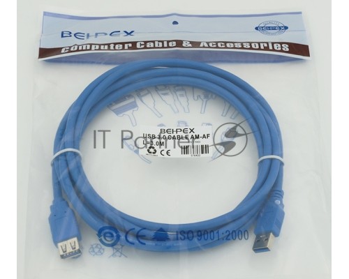 Кабель USB 3.0 AM-AF 3M