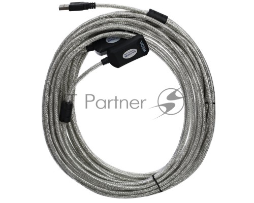 Кабель VCOM VUS7049-15M Кабель-адаптер USB2.0-repeater, удлинительный активный <Am-->Af> 15м