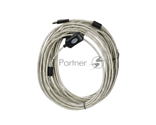 Кабель VCOM VUS7049-15M Кабель-адаптер USB2.0-repeater, удлинительный активный <Am-->Af> 15м