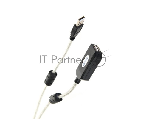 Кабель-адаптер Aopen/Qust USB2.0-repeater, удлинительный активный <Am-->Af> 20м (ACU823-20M) 6938510851345