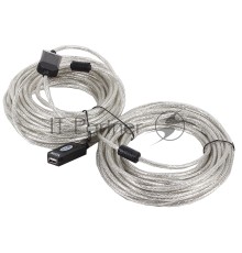 Кабель VCOM VUS7049-20M Кабель-адаптер USB2.0-repeater, удлинительный активный <Am-->Af> 20м