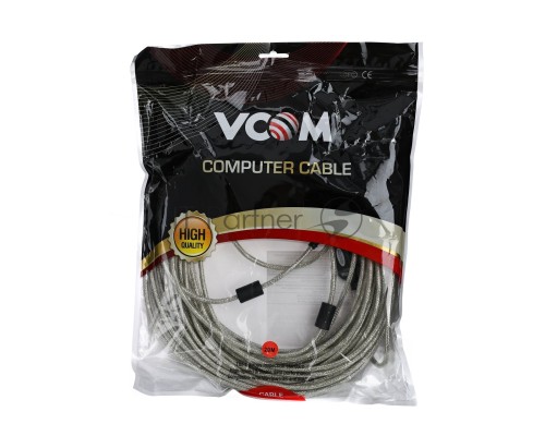 Кабель VCOM VUS7049-20M Кабель-адаптер USB2.0-repeater, удлинительный активный <Am-->Af> 20м