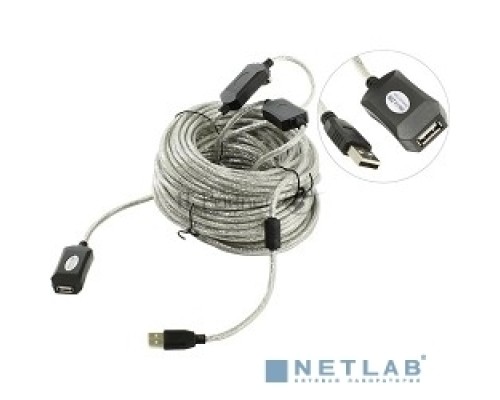 Кабель Aopen/VCOM ACU823-25M Кабель-адаптер USB2.0-repeater, удлинительный активный <Am-->Af> 25м Aopen<ACU823-25M>