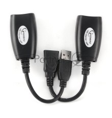 Кабель Gembird UAE-30M USB 2.0 кабель удлинительный AM/AF/RJ45Fx2  по витой паре
