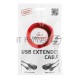 Кабель Gembird UAE-30M USB 2.0 кабель удлинительный AM/AF/RJ45Fx2  по витой паре