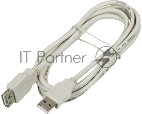 Кабель-удлинитель USB2.0 Ningbo USB A (m)/USB A (f) 1.8м (USB2.0-AM-AF-BR)