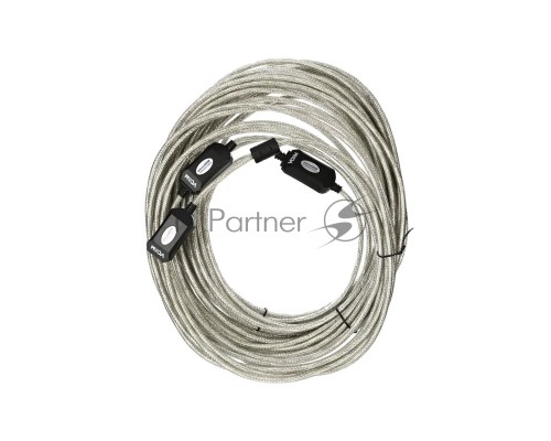 Кабель-адаптер VCOM VUS7049-25M USB2.0-repeater, удлинительный активный <Am-->Af> 25м