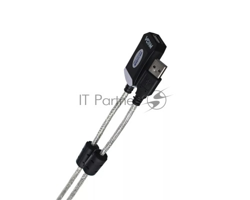 Кабель-адаптер VCOM VUS7049-25M USB2.0-repeater, удлинительный активный <Am-->Af> 25м